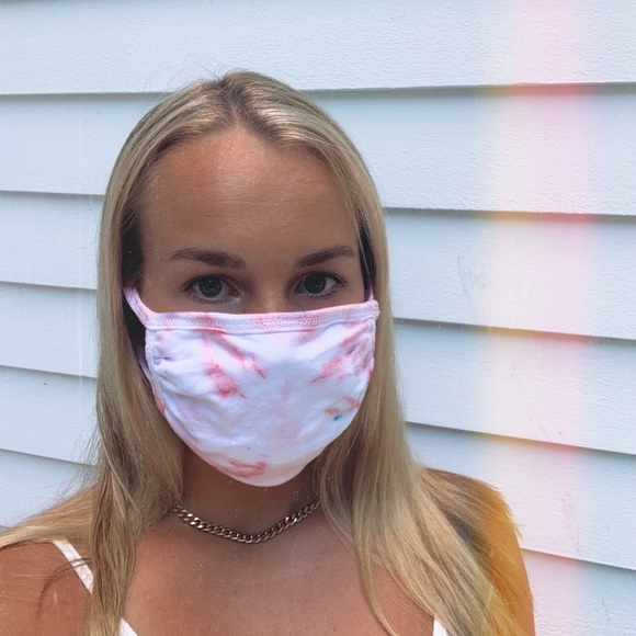 Accessories - Tie Dye Face Mask (Pink) 🌈